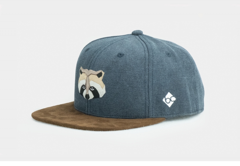 Waschbär Snapback - dunkelgrau